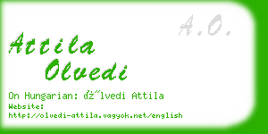 attila olvedi business card